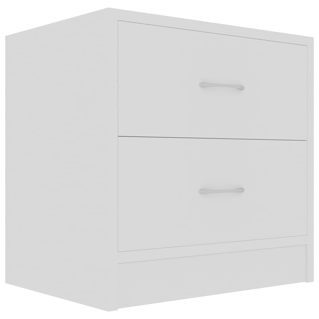 Bedside Cabinet White 40x30x40 cm Engineered Wood