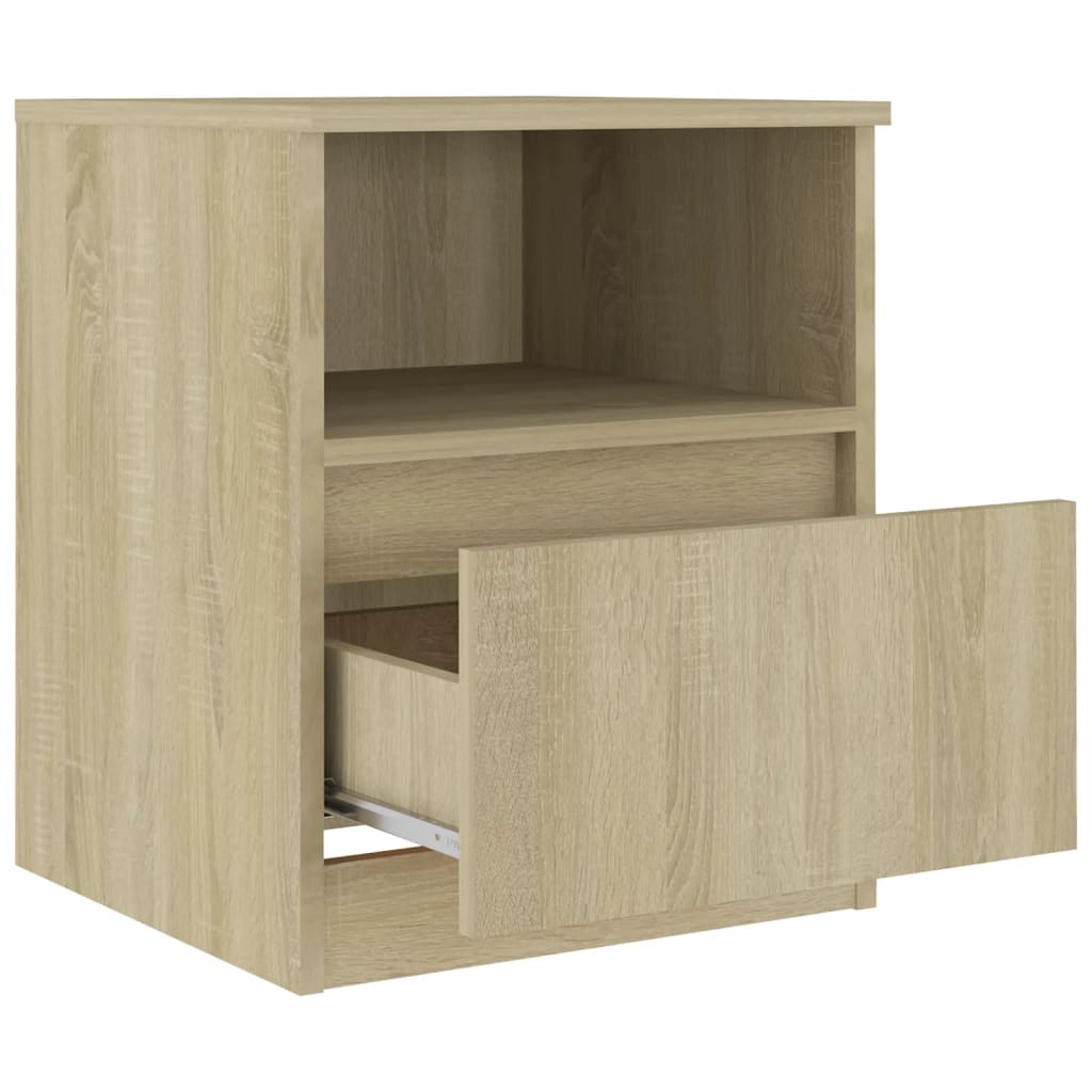 Bed Cabinet Sonoma Oak 40x40x50 cm Engineered Wood