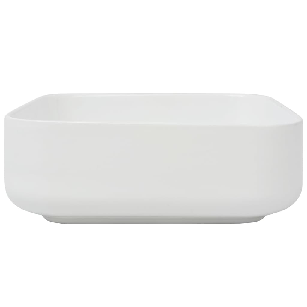 Basin Square Ceramic White 39x39x13.5 cm