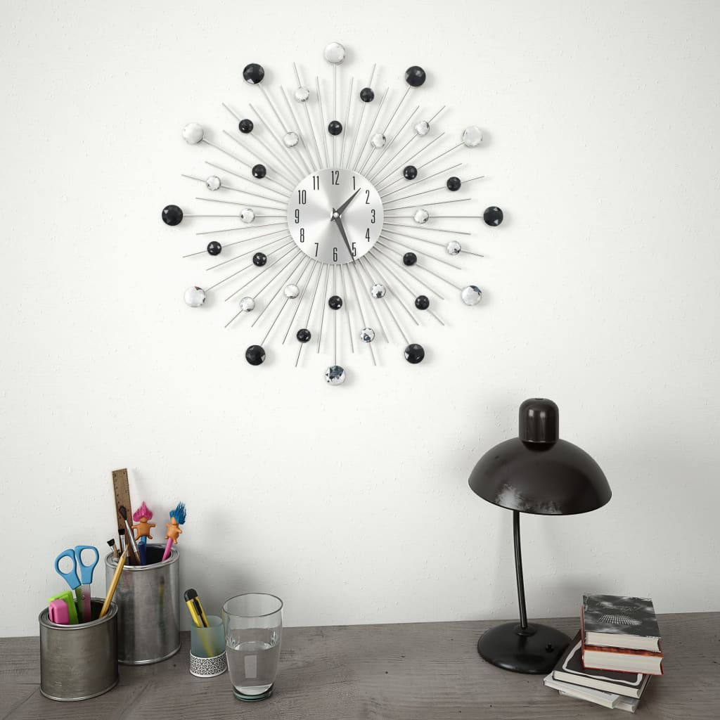 Wall Clock with Quartz Movement Modern Design 50 cm