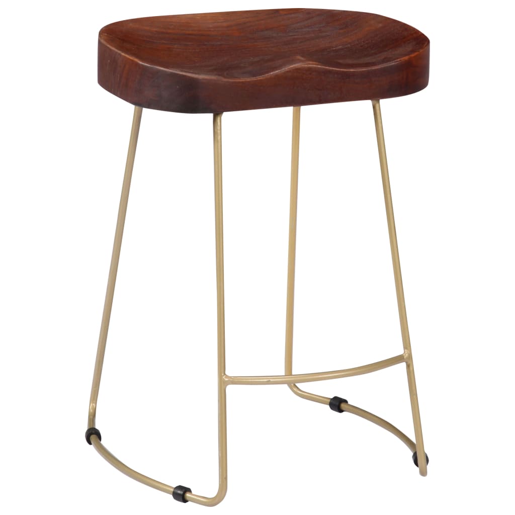 Gavin Bar Stools 2 pcs Solid Mango Wood