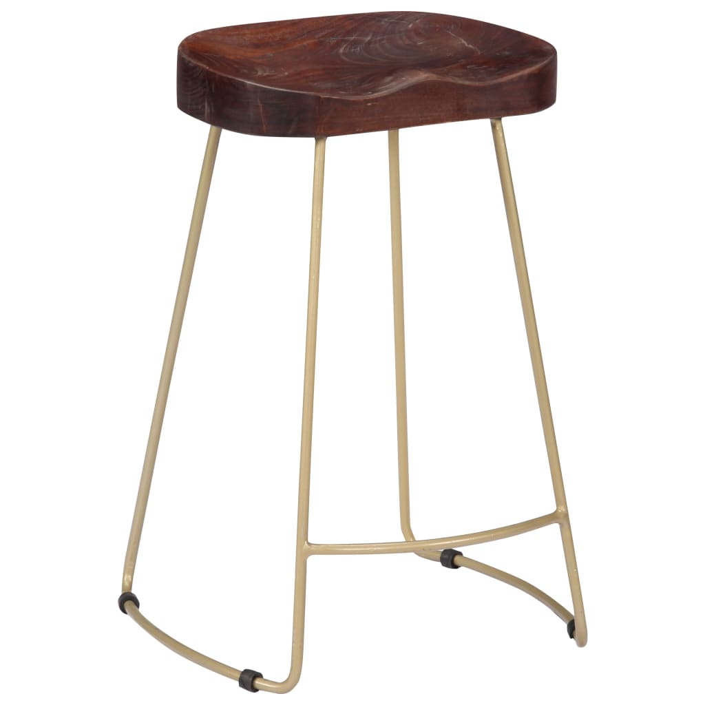 Gavin Bar Stools 2 pcs Solid Mango Wood