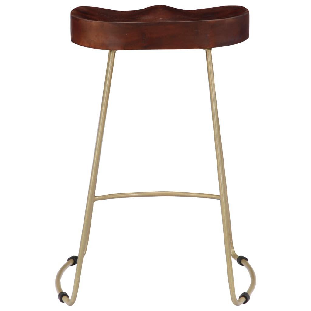 Gavin Bar Stools 2 pcs Solid Mango Wood