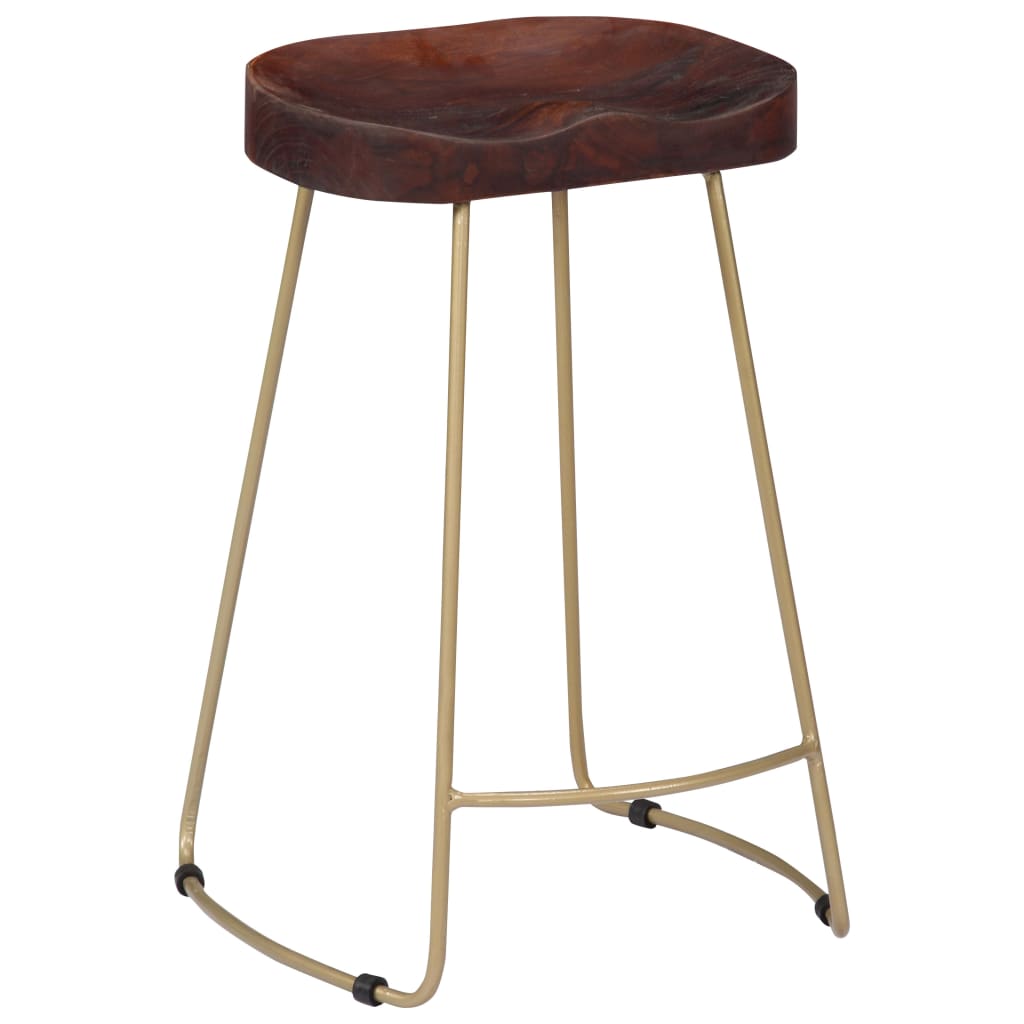 Gavin Bar Stools 2 pcs Solid Mango Wood