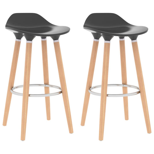 Bar Stools 2 pcs Grey