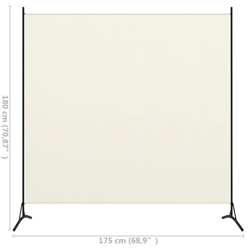 1-Panel Room Divider White 175x180 cm