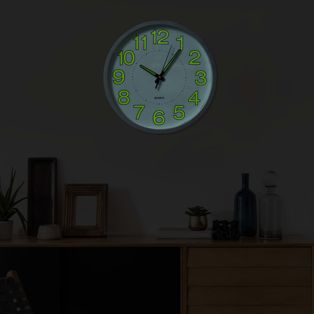 Luminous Wall Clock White 30 cm