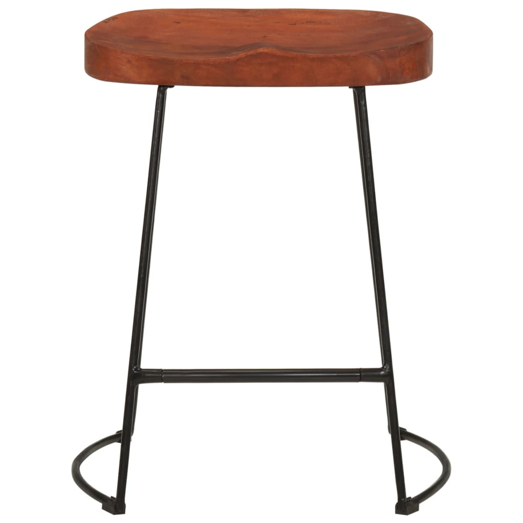 Gavin Bar Stools 2 pcs 45x38x53 cm Solid Wood Mango