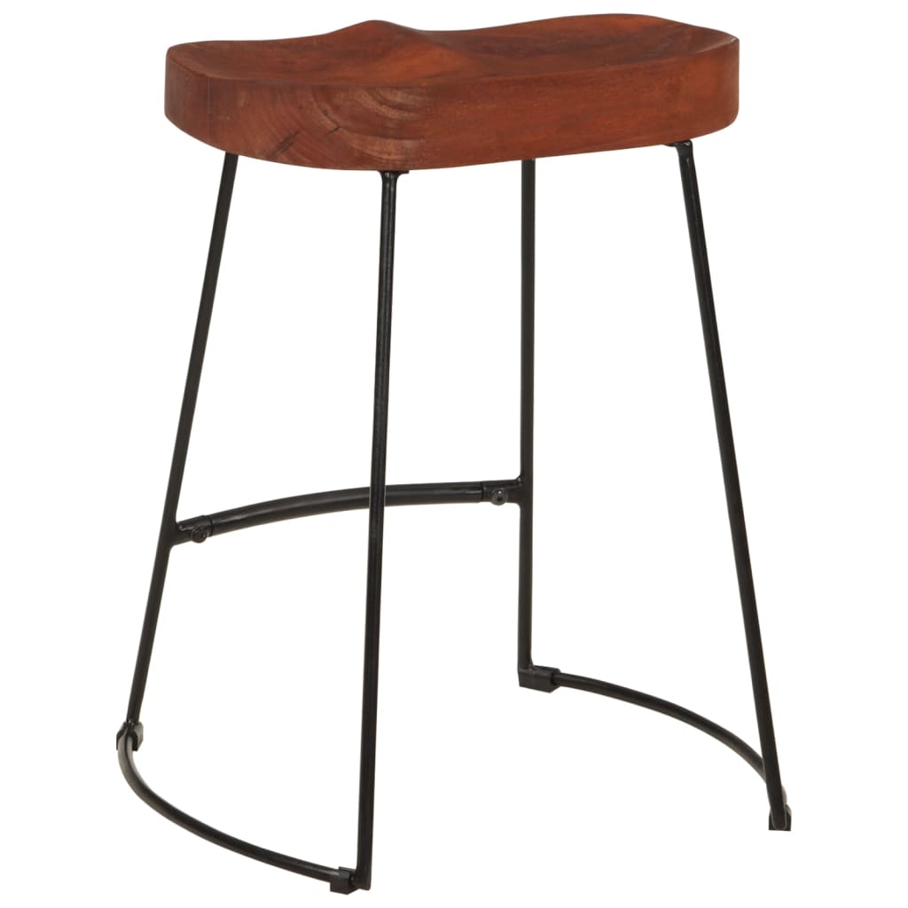 Gavin Bar Stools 2 pcs 45x38x53 cm Solid Wood Mango