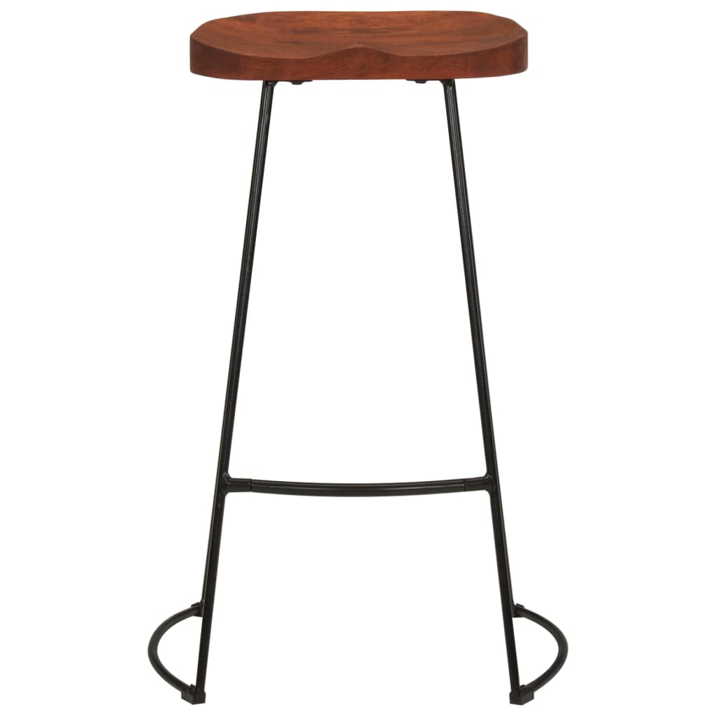 Gavin Bar Stools 2 pcs 50x40x78 cm Solid Wood Mango