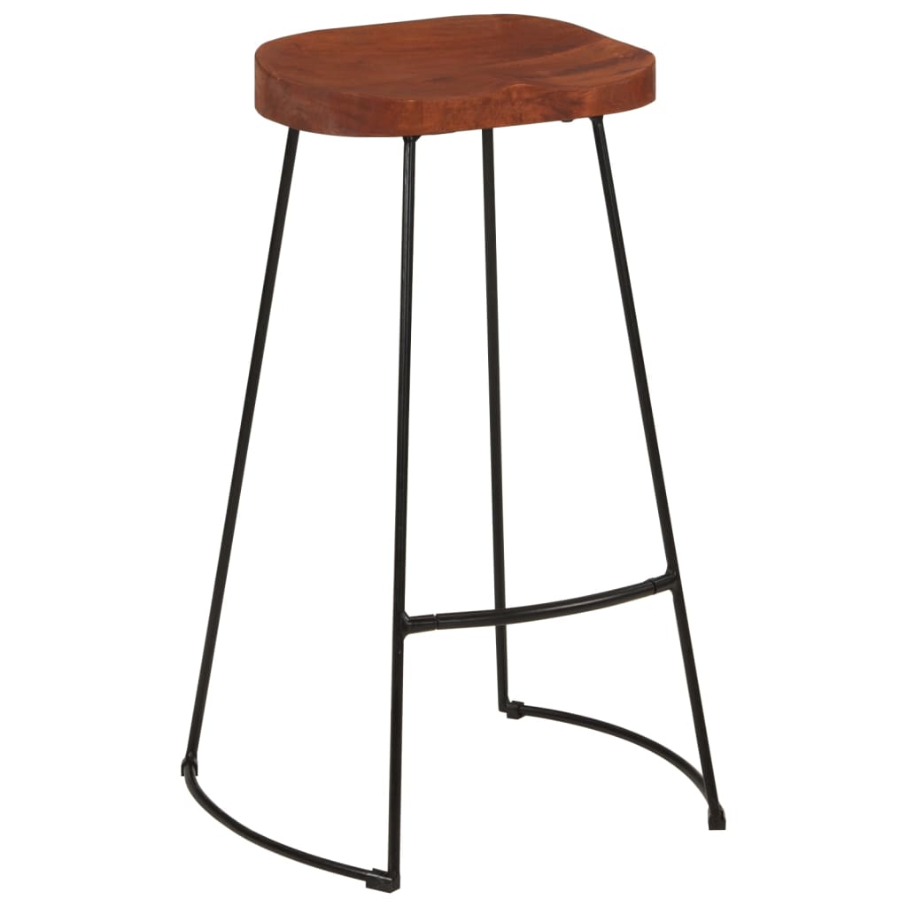 Gavin Bar Stools 2 pcs 50x40x78 cm Solid Wood Mango