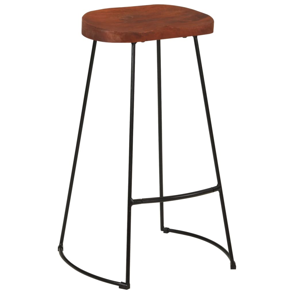 Gavin Bar Stools 2 pcs 50x40x78 cm Solid Wood Mango