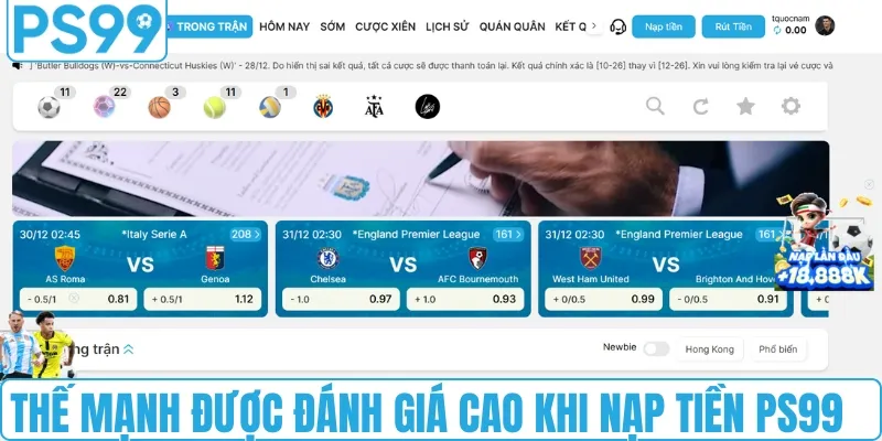 Tại sao hệ thống nạp tiền PS99 luôn được người chơi tin chọn?